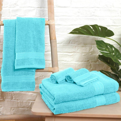 4 Pack of 100% Cotton Bathroom Bath Towel Price Comparisons | Compare The Build