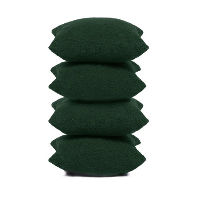 4 Pack of Boucle Teddy Fleece Cushion Covers - 3