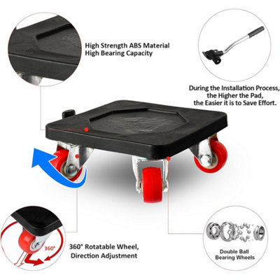 4 pack of Heavy Duty Furniture Moving Wheels Set 880LB Lifter and Mover ...