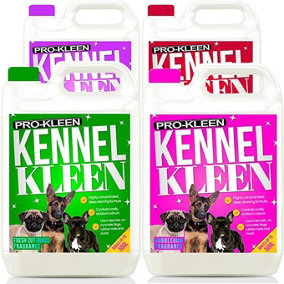 4 Pack of Kennel Disinfectant Mixed Fragrances (Grass, Bubblegum, Cherry, Lavender)