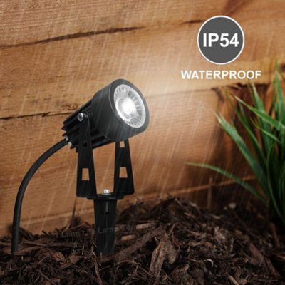 4 Pack Outdoor Garden LED Spike Lights Cool White 12v Low Voltage ZLCSK2CW