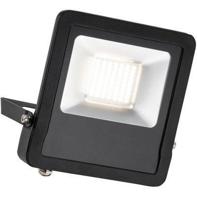 4 PACK Outdoor IP65 LED Floodlight - 50W Cool White LED - Angled Wall Bracket