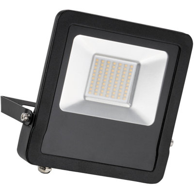 4 PACK Outdoor IP65 LED Floodlight - 50W Cool White LED - Angled Wall Bracket