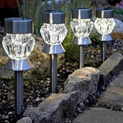 4 Pack Outdoor Solar Lights - Solar Powered Garden Lights with Auto Recharge Waterproof - 7
