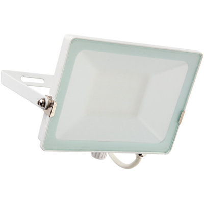 4 PACK Outdoor Waterproof LED Floodlight - 50W Cool White LED - Matt White - 4