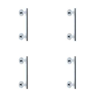 4 PACK Polished Chrome Pull Handle 225mm for Modern Doors - Door Handle