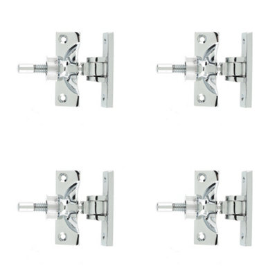 4 PACK Premium 55mm Polished Chrome Fasteners for Modern Interiors - Window Fastener