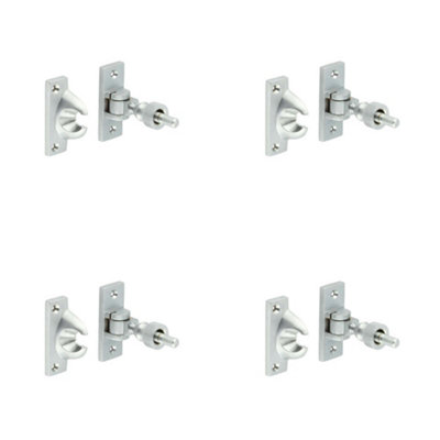 4 PACK Premium 55mm Satin Chrome Fasteners for Durable Construction - Window Fastener