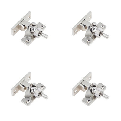 4 PACK Premium 55mm Satin Nickel Fasteners for Durable Home Improvement - Window Fastener