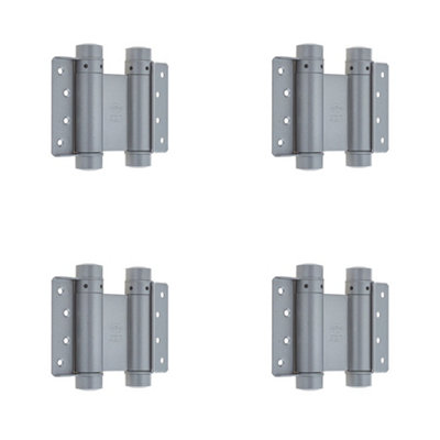 4 PACK Premium Double Action Steel Spring Hinge for Versatile Door Functionality - Door Hinges