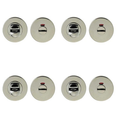 4 PACK Premium Grade 304 Stainless Steel Standard Turns and Releases with Indicator - Door Handle
