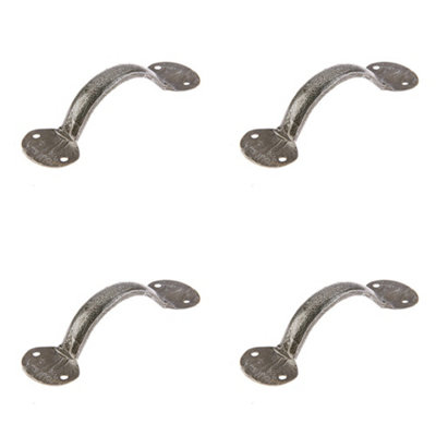 4 PACK Premium Pewter Cabinet Handle 127x35mm for Stylish Interiors - Kitchen Drawer Pull Handle