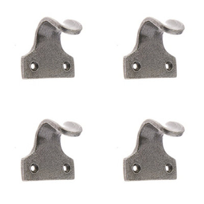 4 PACK Premium Pewter Sash Lifts 49x50x40mm for Stylish Windows - Window Fastener