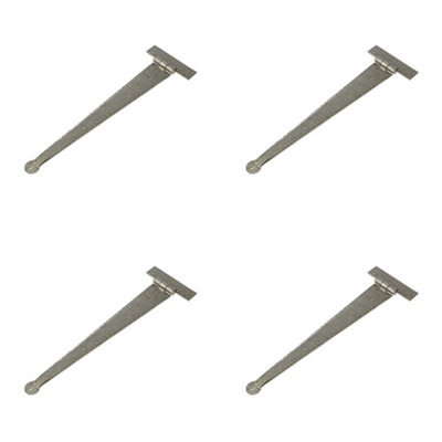 4 PACK Premium Pewter T Hinge 445x132mm for Doors and Cabinets - Traditional Gate Door - Door Hinges