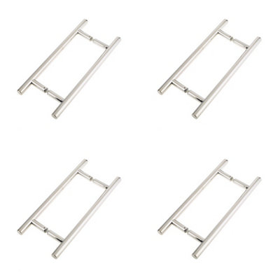 4 PACK Premium Polished Stainless Steel 19mm Pull Handle for B2B Applications - Door Handle