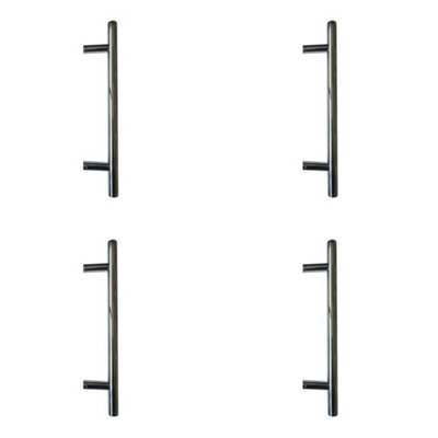 4 PACK Premium Polished Stainless Steel 19mm Pull Handle for Secure Fixing - Door Handle