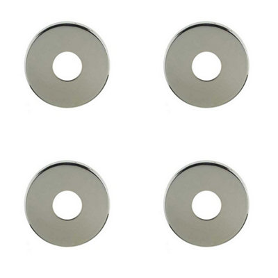 4 PACK Premium Polished Stainless Steel Concealed Roses for 22mm Pull Handle - Door Handle