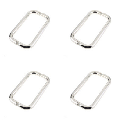 4 PACK Premium Polished Stainless Steel D Shape Pull Handle - 22mm - Door Handle