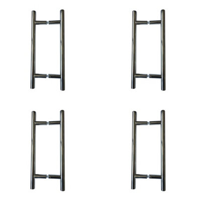 4 PACK Premium Polished Stainless Steel Pull Handle 19mm - Ideal for B2B Applications - Door Handle