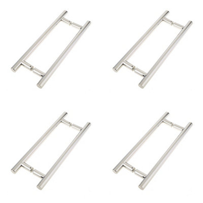 4 PACK Premium Polished Stainless Steel Pull Handle 25mm for B2B Applications - Door Handle