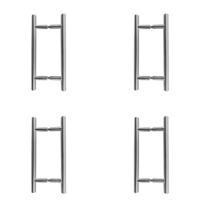 4 PACK Premium Satin Stainless Steel 32mm Pull Handle for B2B Fixing - 1200x32x1000mm - Door Handle