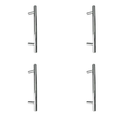 4 PACK Premium Satin Stainless Steel T Bar Cabinet Handle - 835x12mm - Kitchen Drawer Pull Handle