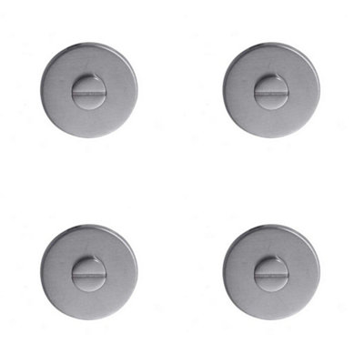 4 PACK Premium Stainless Steel Cover for Door Hardware - 52x5mm Satin Finish - Door Handle