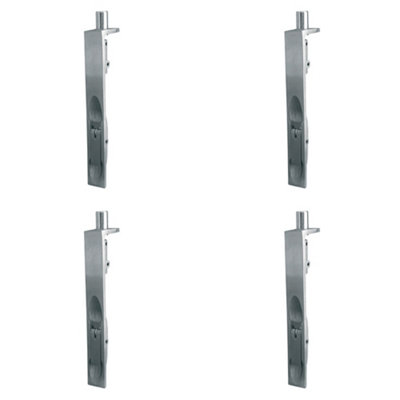 4 PACK Premium Stainless Steel Lever Action Flushbolts for Double Doors 150x20mm