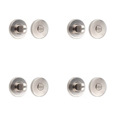 4 PACK Premium Stainless Steel Turn & Release Locks for Enhanced Door Security - Door Handle