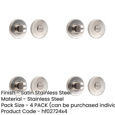 4 PACK Premium Stainless Steel Turn & Release Locks for Enhanced Door ...