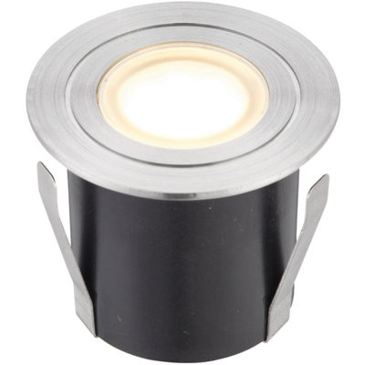 4 PACK Recessed IP67 Guide Light - 1.2W Warm White LED - Stainless Steel - 3