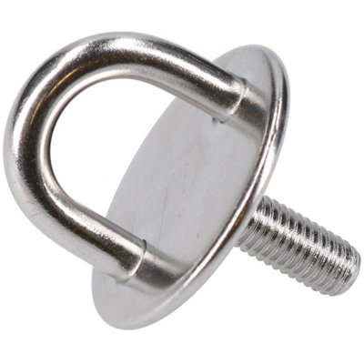 4 Pack Round Pad Eye Tie Down Anchor Ring Stainless Steel M8 Thread