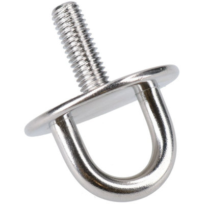 4 Pack Round Pad Eye Tie Down Anchor Ring Stainless Steel M8 Thread