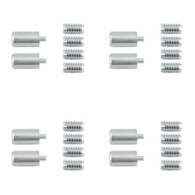 4 PACK Satin Chrome Locking Sash Stop for Enhanced Security - Window Fastener