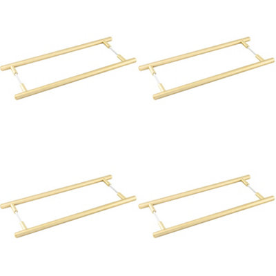 4 PACK Satin Nickel Pull Handle 425mm for Stylish Home Enhancements - Door Handle