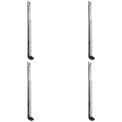 4 PACK - Satin Steel PVC Window Friction Hinge - 13mm & 17mm Stack Heights