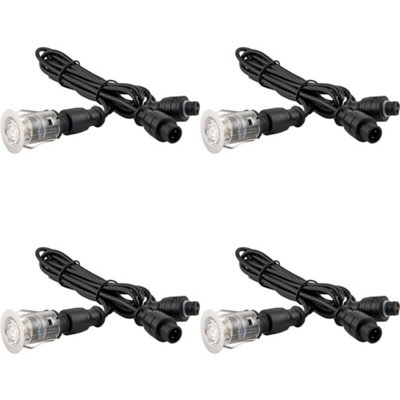 4 PACK Single Recessed 25mm Decking Light Module - 0.75W CCT LED ...