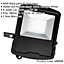 4 PACK Slim Outdoor IP65 Floodlight - 100W Daylight White LED - High Output