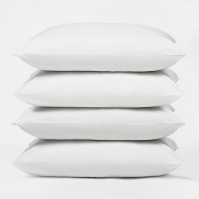 4 Pack Soft Touch Anti Allergy Bounce Back Medium Hollowfibre Pillow