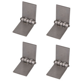4 Pack Solid Drawn Steel Butt Hinge Extra Heavy Duty Industrial 50x137mm