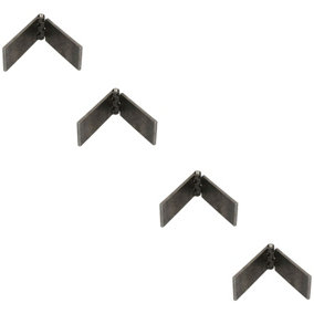 4 Pack Solid Drawn Steel Butt Hinge Extra Heavy Duty Industrial 50x240mm
