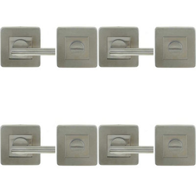 4 PACK Square Easy Turn and Release Mechanism for Effortless Operation