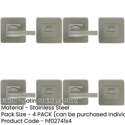 4 PACK Square Easy Turn and Release Mechanism for Effortless Operation