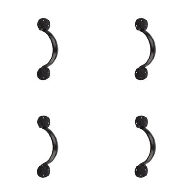 4 PACK Stylish 165x50mm Black Cabinet Handle for Elegant Home Decor - Kitchen Drawer Pull Handle