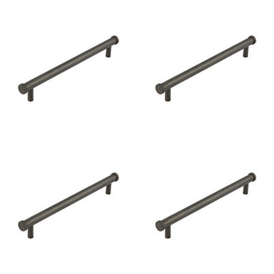 4 PACK Stylish 224mm Dark Bronze Cabinet Handle for Modern Interiors Kitchen Drawer Pull Handle