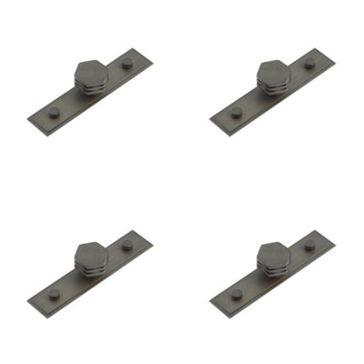 4 PACK Stylish 30mm Dark Bronze Cupboard Knob for Modern Interiors Kitchen Cabinet Knob