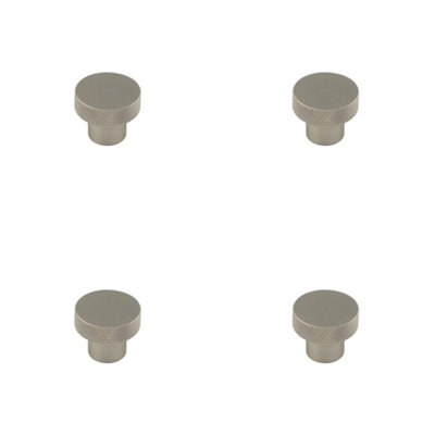 4 PACK Stylish 30mm Satin Nickel Cupboard Knob for Modern Interiors - Kitchen Cabinet Knob