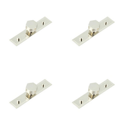 4 PACK Stylish 30mm Stepped Polished Nickel Cupboard Knob for Modern Interiors - Kitchen Cabinet Knob