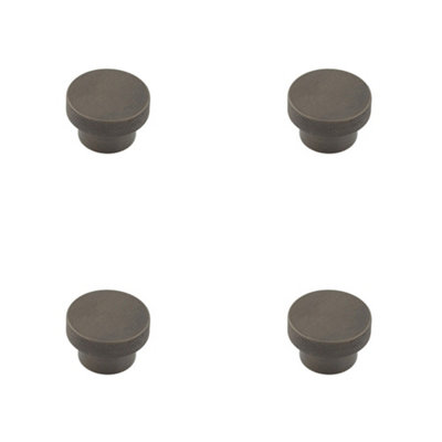 4 PACK Stylish 40mm Dark Bronze Cupboard Knob for Modern Interiors Kitchen Cabinet Knob