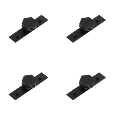 4 PACK Stylish 40mm Matt Black Cupboard Knob for Modern Interiors - Kitchen Cabinet Knob